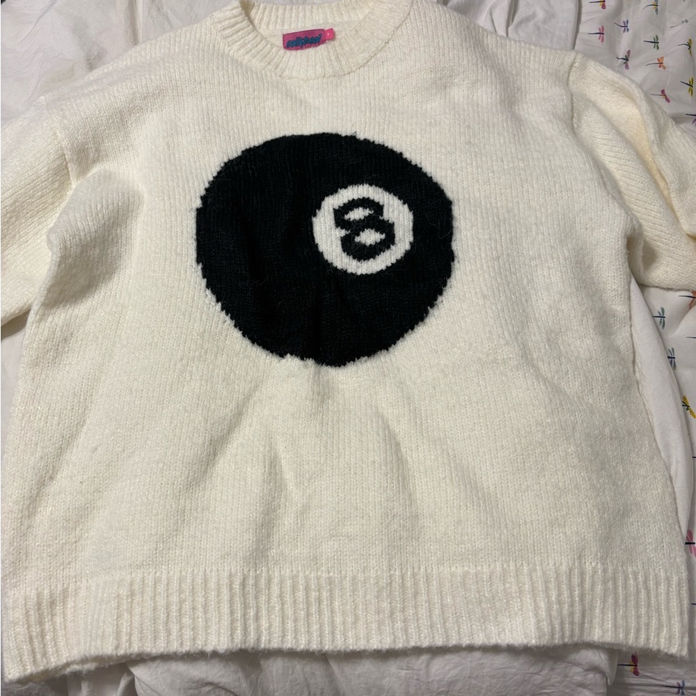 Edikted Cream Knit Sweater